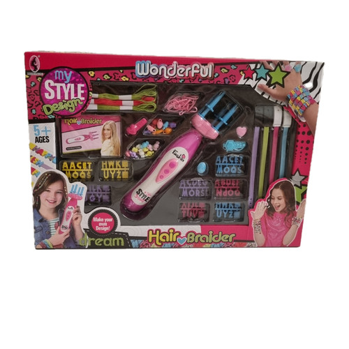 بهترین هدیه ای که میتونین به دخترا بدین ... دارای دستگاه واقعی برای بافت مو و تعداد زیادی مهره وسایل تزئینی برای بافت دستبند